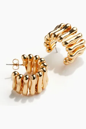 H&M Gold-Plated Hoop Earrings
