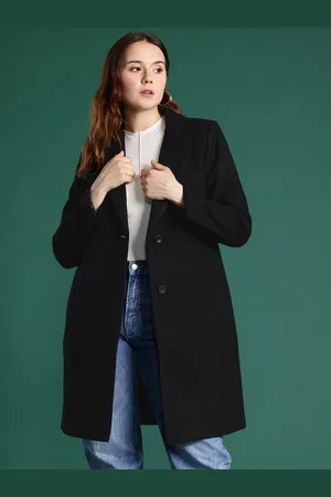 DressBerry Single-Breasted Longline Overcoat