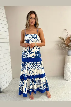 LULU & SKY Women Floral Printed Fit & Flare Maxi Dress