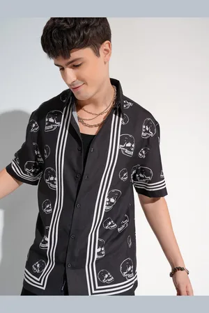 Highlander Men Regular Collar Half Sleeves All Over Printed Shirt