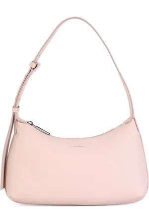 Calvin Klein Striped PU Women Oversized Bucket Hobo Bag