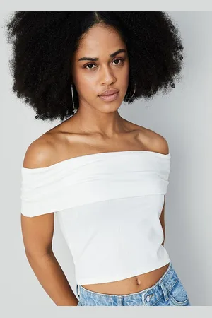 Lifestyle Women Off-Shoulder Bardot Crop Top