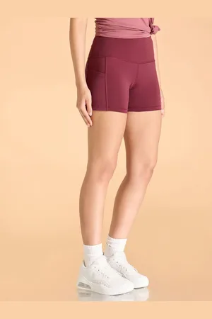 KICA Women Skinny Fit High-Rise Training Sports Shorts