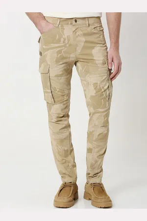Mufti Men Camouflage Printed Slim Fit Cargos Trousers