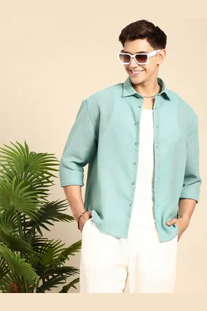 Mast & Harbour Spread Collar Knitted Casual Shirt