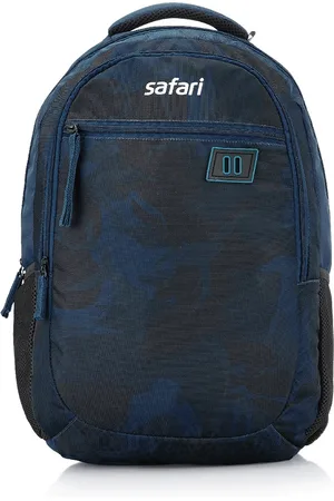 Safari Unisex Blue & Blue Printed Backpack