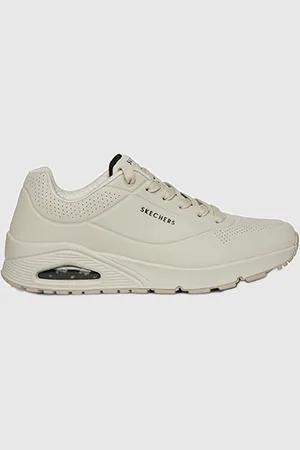 Skechers Men White Uno Stand On Air Sneakers