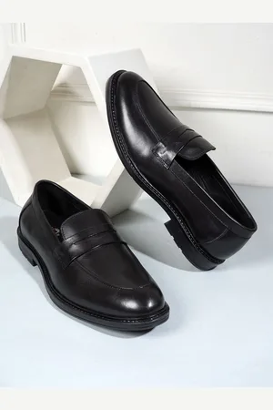 STYLE SHOES Men Leather Pointed Toe Slip On Loafers