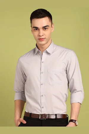 FUBAR Men Slim Fit Opaque Solid Formal Shirt