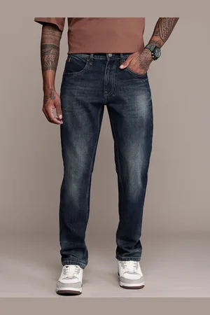 WROGN Men Relaxed Fit Light Fade Pure Cotton Jeans