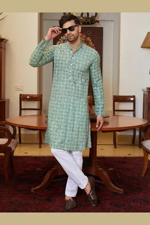 See Designs Floral Printed Regular Pure Cotton Kurta with Pyjamas