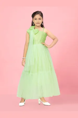 BAESD Girls Net Tiered Maxi Gown Dress