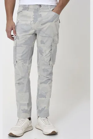 Mufti Men Camouflage Printed Slim Fit Cargos Trousers