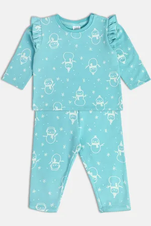 MINI KLUB Girls Printed Top with Trousers