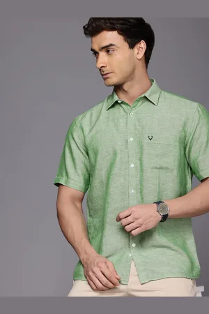 Allen Solly Cotton Linen Sport Fit Opaque Casual Shirt