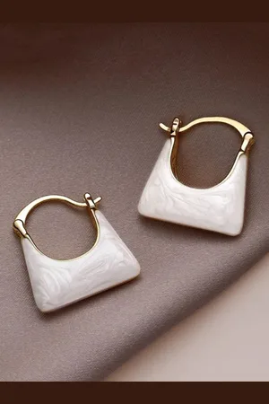 ISHKAARA Gold-Plated Contemporary Hoop Earrings