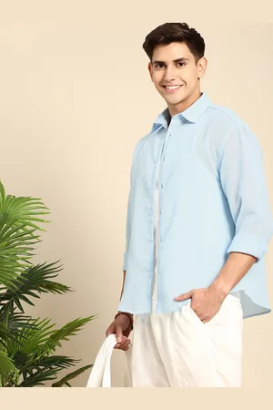 Mast & Harbour Spread Collar Knitted Casual Shirt
