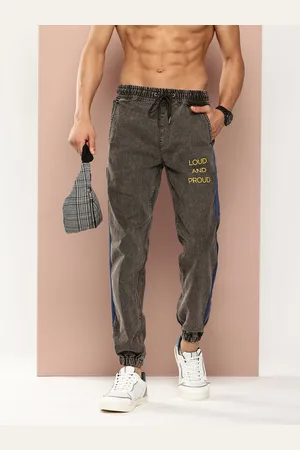 HARVARD Men Relaxed Fit Printed Stretchable Joggers Jeans
