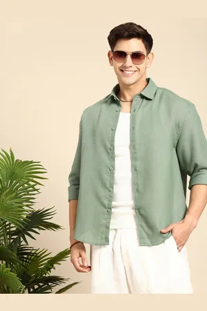 Mast & Harbour Spread Collar Knitted Casual Shirt