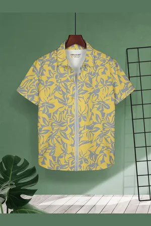 HELLCAT Boys Cotton Printed Opaque Casual Shirt