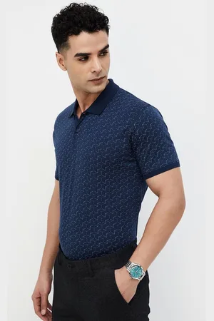 Lifestyle Men Mandarin Collar Ethnic Pockets T-shirt