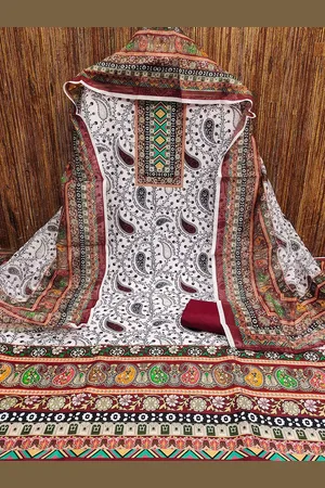 MANVAA Paisley Printed Unstitched Dress Material