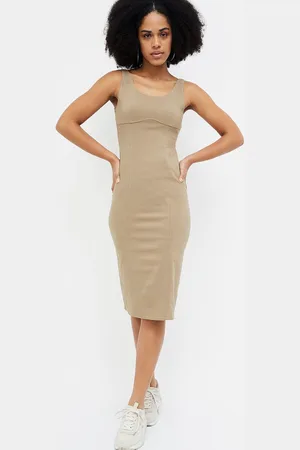 Lifestyle Women Shoulder Straps Bodycon Dress