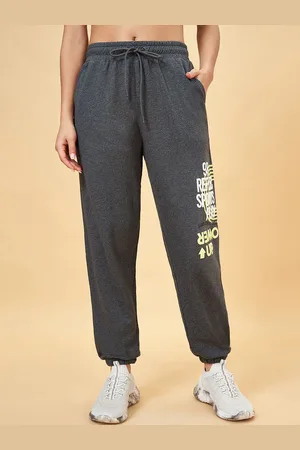 Pantaloons Women Graphic Printed Pure Cotton Joggers