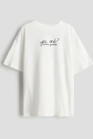 H&M Girls Oversized Printed T-shirt