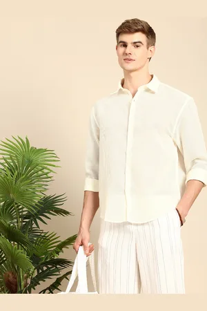 Mast & Harbour Spread Collar Knitted Casual Shirt