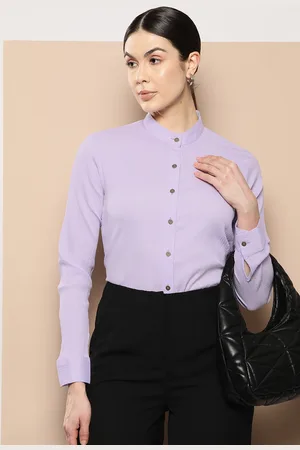 Chemistry Women Textured Standard Opaque Formal Shirt