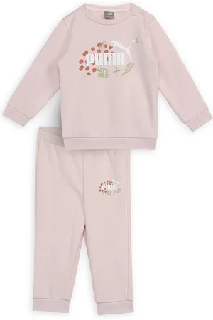 PUMA Kids Printed Round Neck Long Sleeves Sweatshirt With Joggers