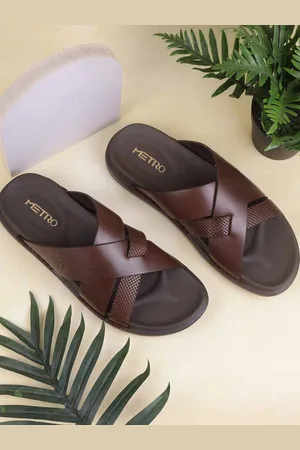 Metro Men Leather Comfort Sandals