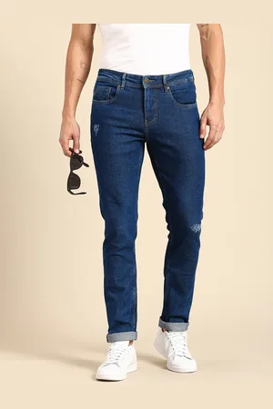 Being Human Men Straight Fit Low Distress Stretchable Jeans