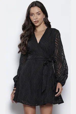 NA-KD Puff Sleeve Lace Mini Dress