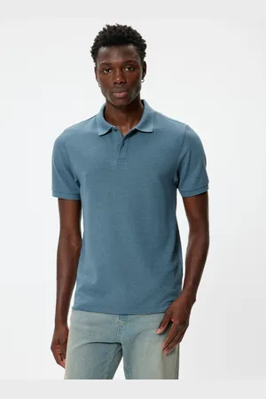 Koton Men Polo Collar Applique T-shirt