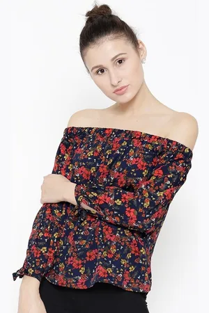 Sera Women Floral Printed Off-Shoulder Top