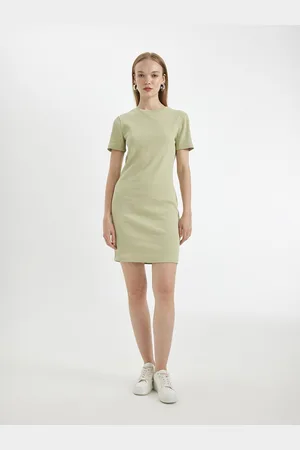 DeFacto Women Short Sleeves Sheath Dress