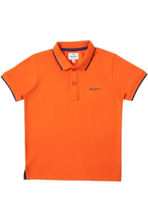 Pepe Jeans Boys Polo Collar Cotton Applique T-shirt