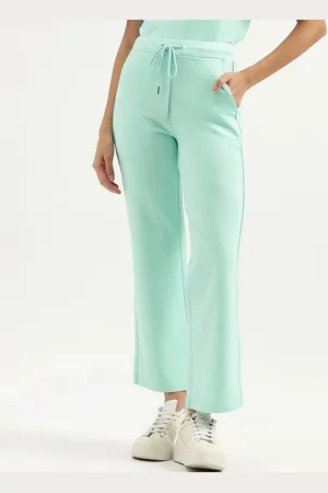Benetton Women Straight Fit Mid-Rise Trousers