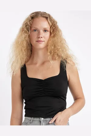 DeFacto Sweetheart Neck Top