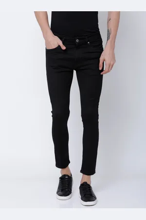 LocoMotive Men Black Slim Fit Mid-Rise Clean Look Stretchable Jeans