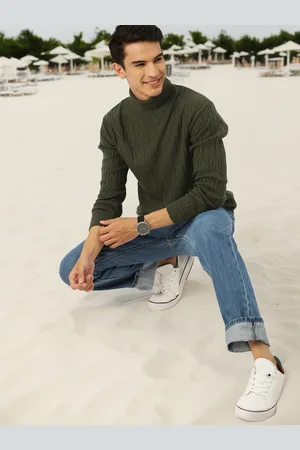 Mast & Harbour Men Self Design Pullover