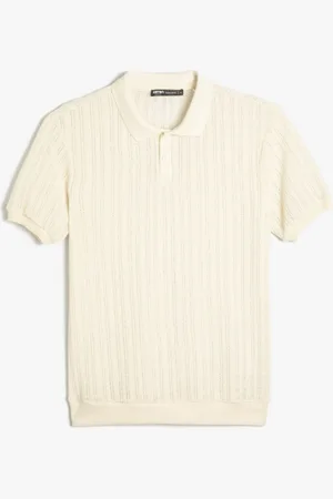 Koton Men Printed Polo Collar T-shirt