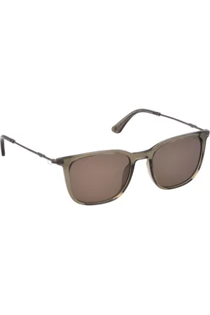 Police Men Square Sunglasses with UV Protected Lens SPLL77K53G61PSG