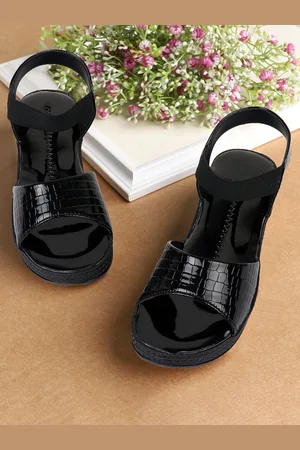 BAESD Girls Textured Wedge Heel Sandals