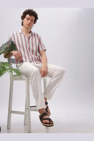 HAMPTONS Crochet Cotton Casual Shirt