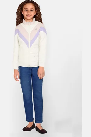 Allen Solly Girls Colourblocked Bomber Jacket