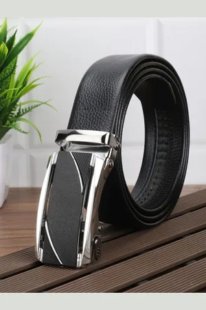 Winsome Deal Men Textured Slider Buckle Casual Belt