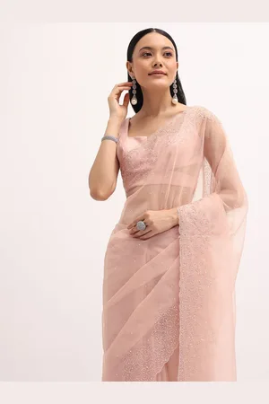 KALKI Fashion Embellished Sequinned Organza Saree